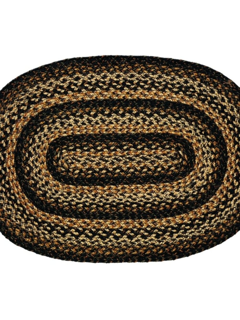 Black Forest Braided Jute Rug 27 in x 48 in